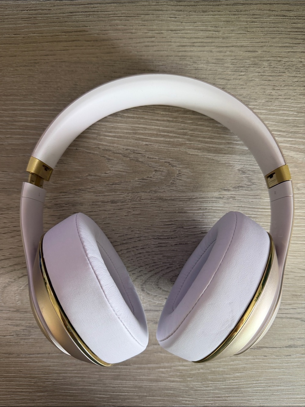 Beats by Dre White and Gold Over-Ear Wireless Headphones